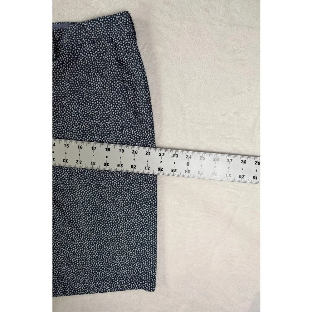 J. Crew Club Floral‎ Shorts Cotton Blend Preppy Style Blue Men's Size 34